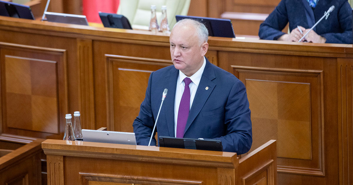 Dodon: Avem candidați la funcția de vicepreședinte al Parlamentului.