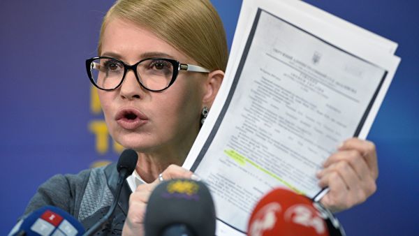 Кандидат в президенты Украины, лидер партии "Батькивщина" Юлия Тимошенко.