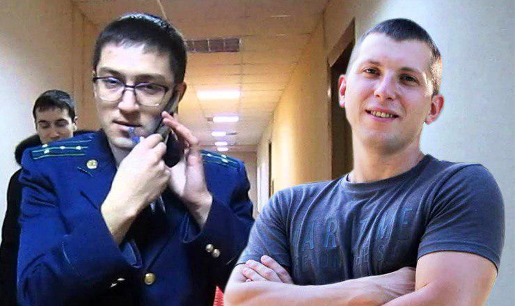 Активист Павел Григорчук напал на прокурора Нику Шендрю.