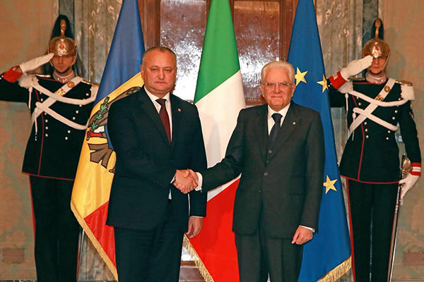 Dodon a solicitat în Italia semnarea unui acord de protecție socială