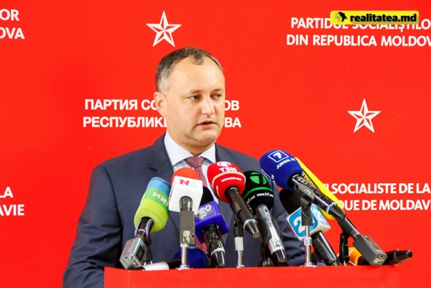 Acest lucru încercăm să-l aducem la urechile celor care sunt astăzi la guvernare”, a declarat Igor Dodon în cadrul unui briefing de presă.