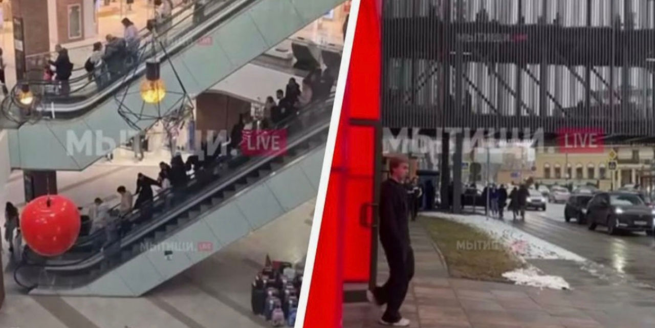 Schimb de focuri la centrul comercial Krasnîi Kit din Mîtișci, regiunea Moscovei.