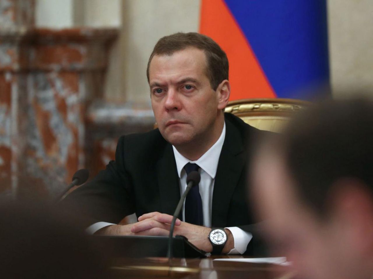 Dmitrii Medvedev, prim-ministrul Federaţiei Ruse.
