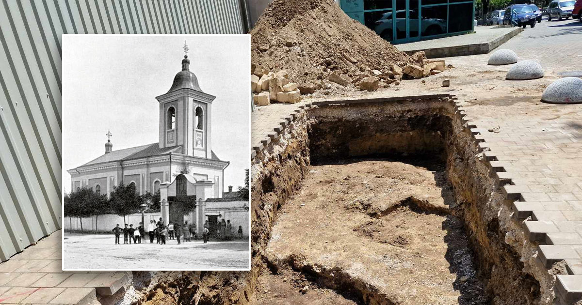 В Кишиневе обнаружены руины древнейшей церкви.