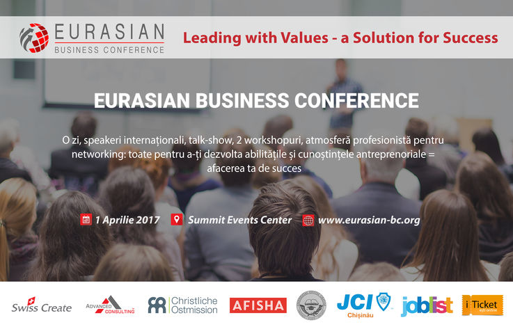 Eurasian Business Conference la Chişinău – 1 aprilie