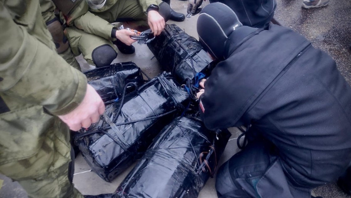 Cocaină de 15 milioane de dolari, ridicată de pe fundul mării în apropiere de Gdansk.