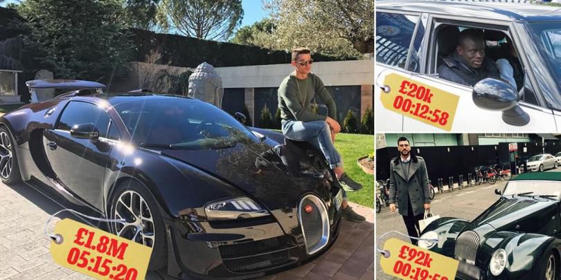 Cristiano Ronaldo a trebuit să joace fotbal peste cinci ore ca să-și achite bolidul Bugatti Veyron.