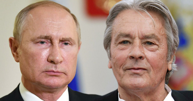 Ален Делон объяснил, почему Путин вызывает восхищение и страх. Коллаж: Point.md.
