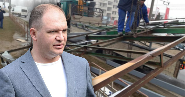 Чебан о нападках в свой адрес из-за сноса рекламных панно: Я не боюсь угроз. Коллаж: Point.md