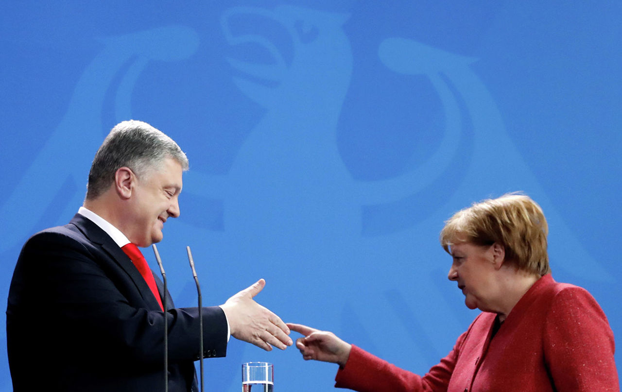 Встреча Порошенко и Меркель.