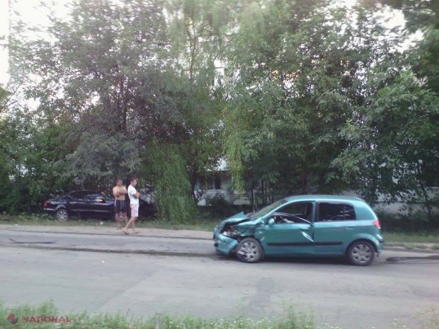 Accident pe strada Costiujeni din capitală. Foto: ziarulnational.md