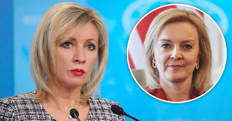 Мария Захарова прокомментировала слова Лиз Трасс о ядерном оружии. Коллаж Point.md.