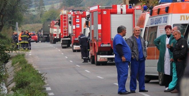 В Болгарии загорелся автобус с детьми из Молдовы.