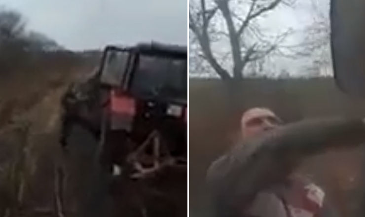 Un şofer a sărit din mers din tractor pentru a îndrepta oglinda. Foto simbol: Wikipedia