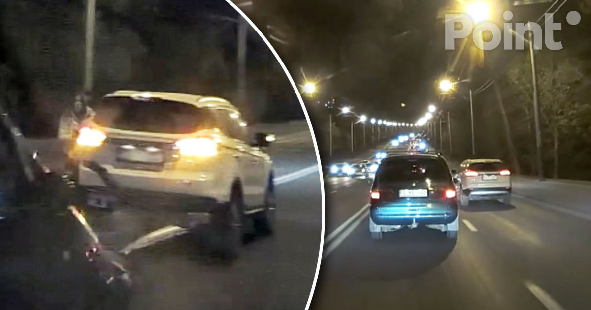 Momentul unui accident din Capitală a fost surprins de o cameră de bord.