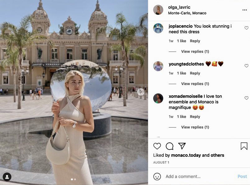 Инфлюенсер из Молдовы Ольга Лаврик.