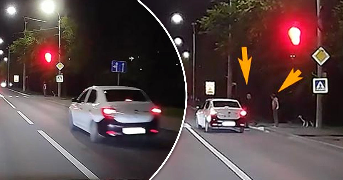 В Кишиневе водитель проехал на "красный" и едва не сбил пешеходов. Коллаж: Point.md