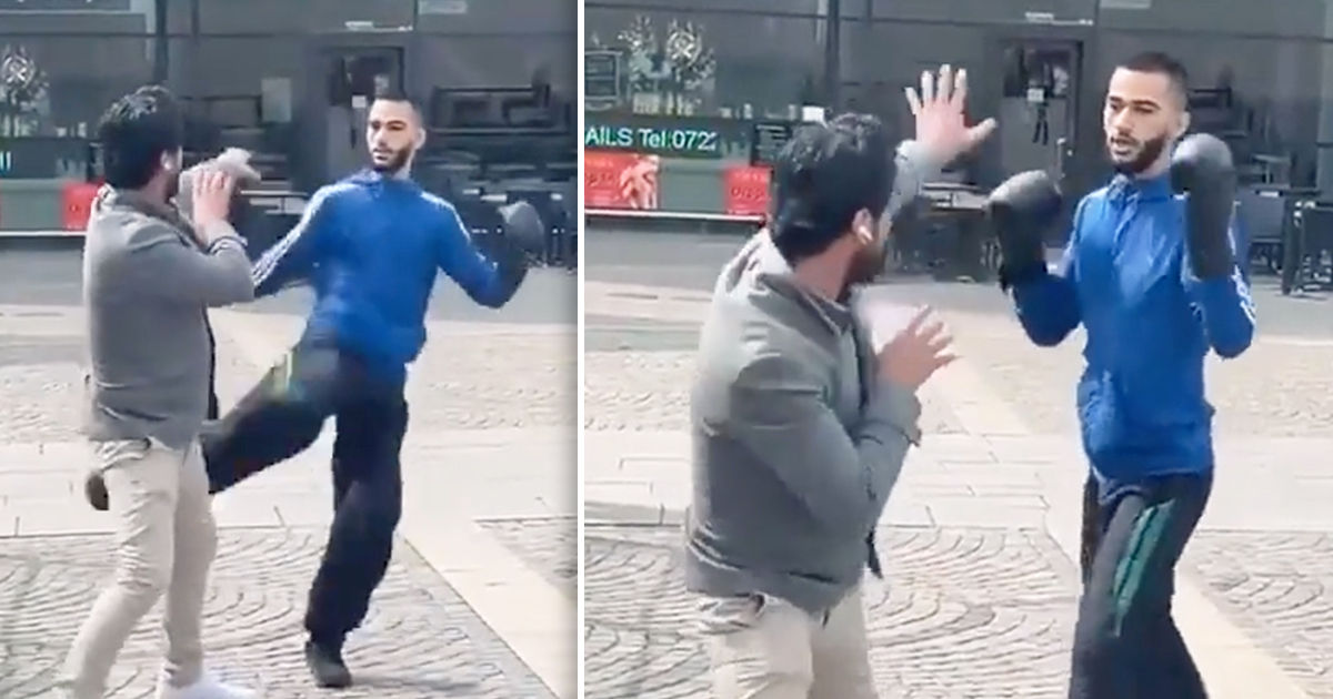 Нападение на сжигавшего Коран активиста попало на видео. Коллаж: Point.md