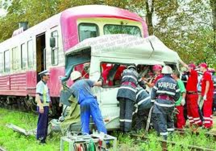 Lovitura a fost atât de puternică încât polițiștii nu și-au putut da seama de ce marcă este microbuzul.