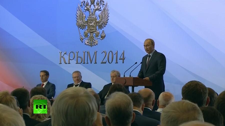 Путин доволен, как идут дела с Крымом.