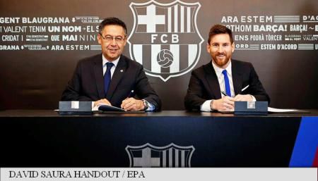 Messi a semnat prelungirea contractului cu FC Barcelona până în 2021