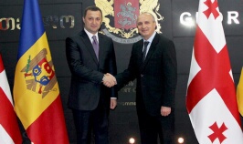 Vlad Filat a optat pentru o colaborare mai intensă între Republica Moldova şi Georgia 
