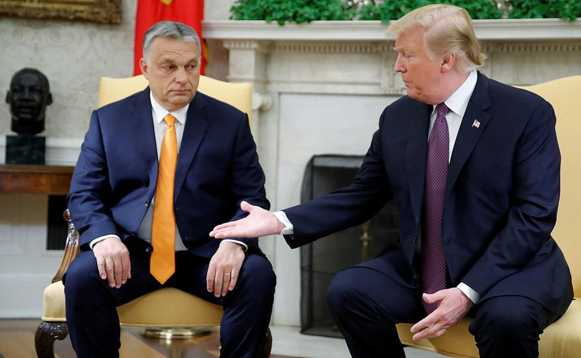 Bloomberg: Трамп требовал от Орбана пояснений, почему тот блокирует путь Украины в ЕС.