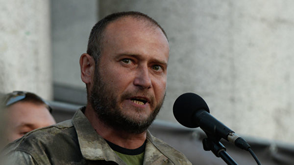 Депутат Верховной рады, бывший руководитель радикальной группировки "Правый сектор" Дмитрий Ярош.