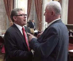 Vladimir Voronin, a replicat președintelui PL. Mihai Ghimpu, că Lenin a luat bani de la nemți și i-a învins. Foto: abcnews.md
