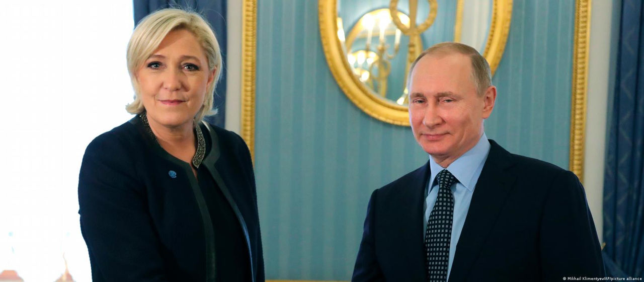 Марин Ле Пен отвергла обвинения во влиянии на нее Владимира Путина.