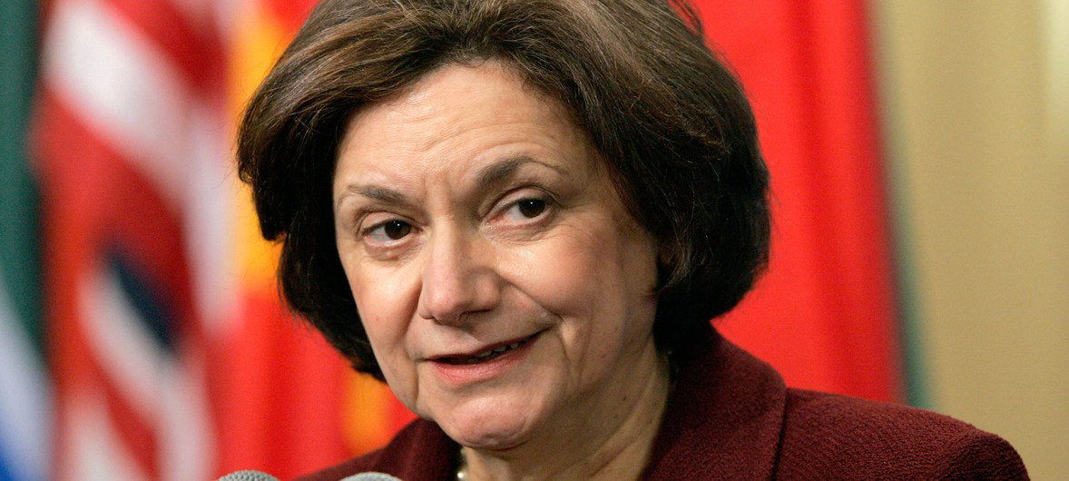Заместитель генерального секретаря ООН по политическим вопросам Розмари Ди Карло.