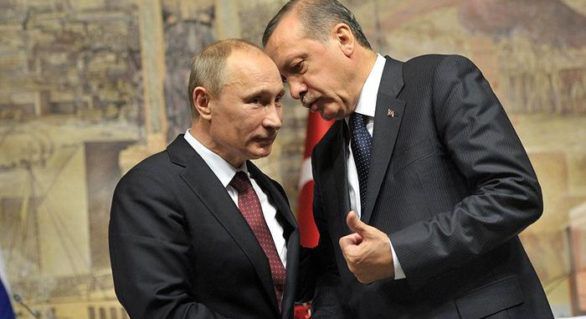 Vladimir Putin şi Recep Erdogan au discutat despre cooperarea economică şi despre situaţia din Siria. 