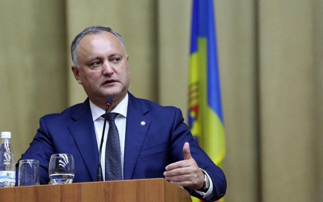 Dodon se opune includerii în Constituţie a sintagmei „integrare europeană”. Foto: presedinte.md