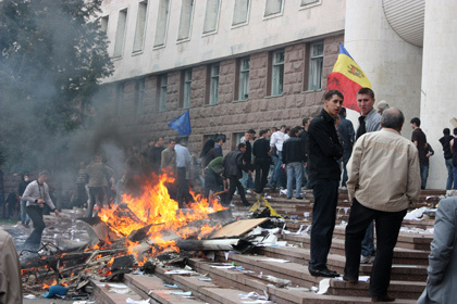 Беспорядки в Кишиневе, 2009 год.  Фото: РИА Новости
