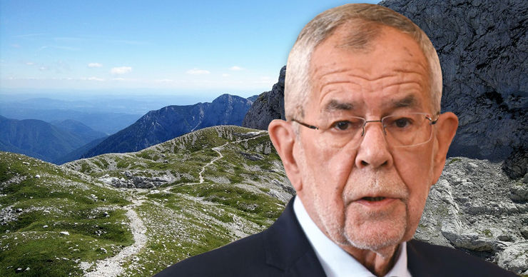 Президент Австрии Ван дер Беллен пострадал во время горного похода. Коллаж Point.md.