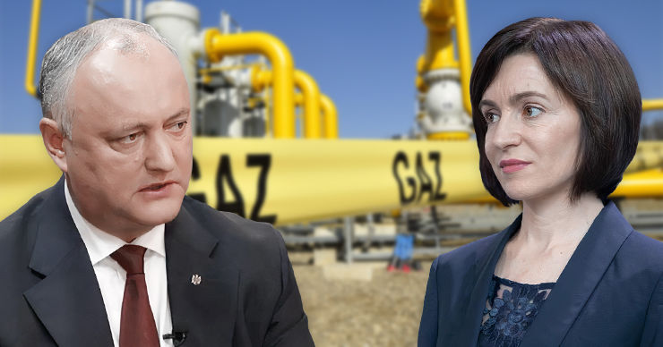Додон считает, что президент может договорится о цене на газ. Коллаж: Point.md