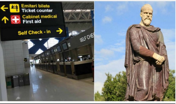 Statuia unui dac va fi expusă la Aeroportul Otopeni. Foto: romanialibera.ro