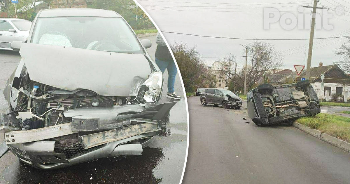 Un autoturism s-a răsturnat în urma unui accident la Tiraspol.