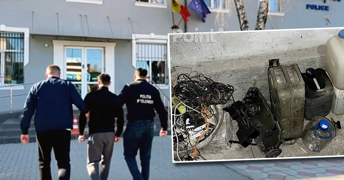 Un tânăr, reținut la Telenești pentru furt de combustibil din camioane parcate pe acostament.