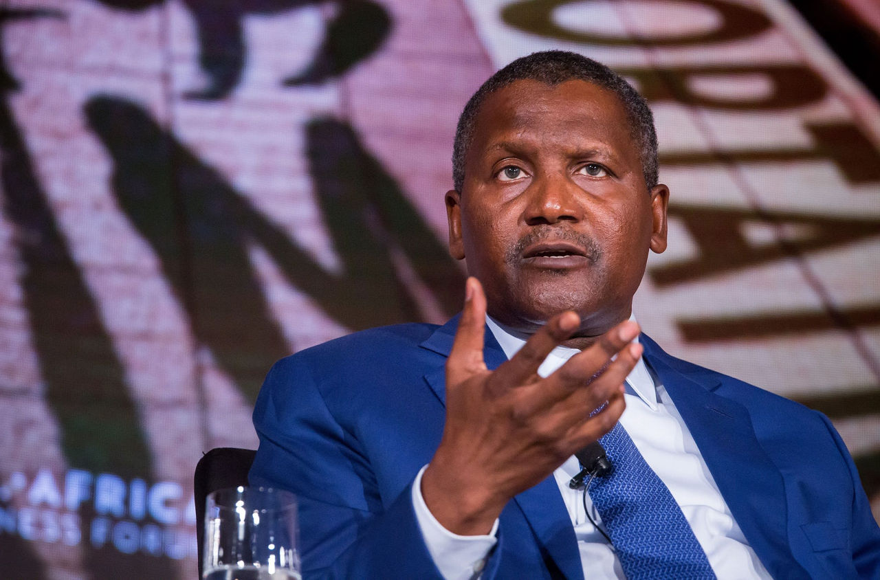 Промышленный магнат из Нигерии и владелец компании Dangote Cement — Алико Данготе.