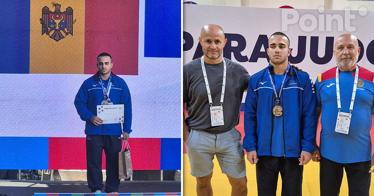 Judocanul moldovean, Vadim Crețu, a cucerit argintul la Jocurile Europene Paralimpice de Tineret.