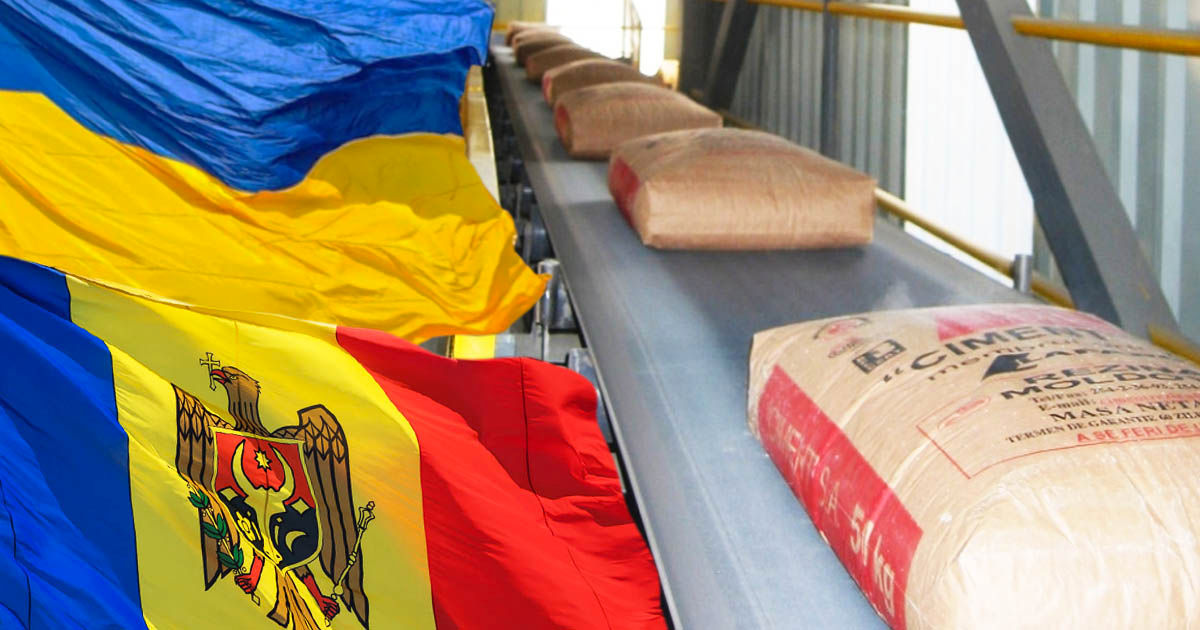 Молдова просит Украину открыть рынок для цемента, но завод из Приднестровья. Коллаж: Point.md