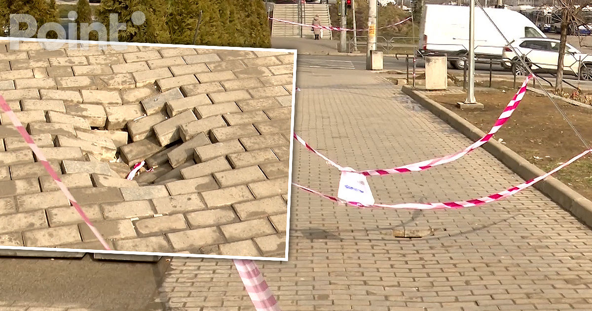 Dispută între Primărie și o firmă de construcții din cauza unui trotuar din Chișinău plin de gropi.