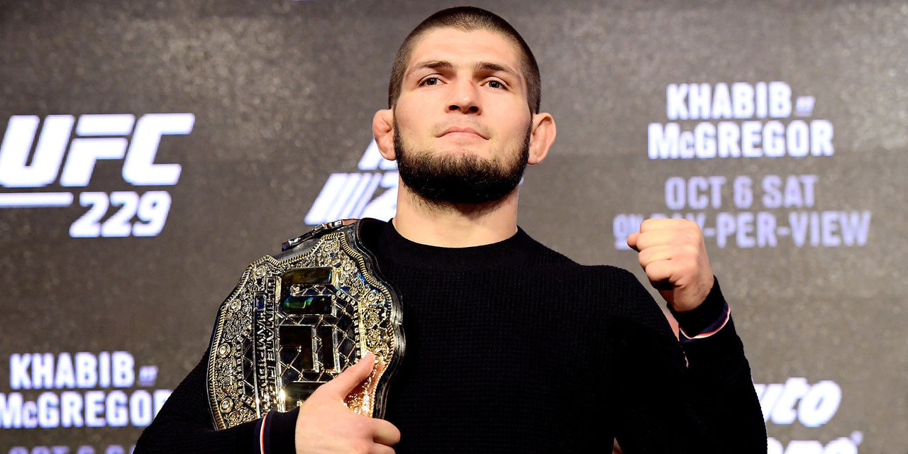 Чемпион UFC Хабиб Нурмагомедов.