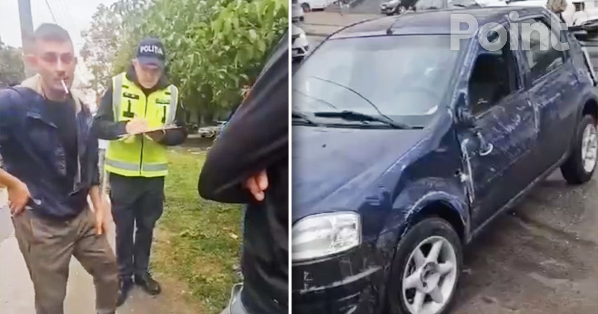 Un șofer beat a provocat un accident în Capitală cu implicarea a trei autoturisme.