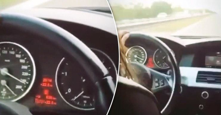 Девушка за рулем BMW разогналась до 240 км в час. Коллаж: Point.md