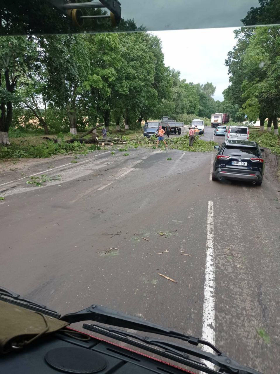 Из-за дождей с градом жителям севера Молдовы понадобилась помощь ГИЧС.