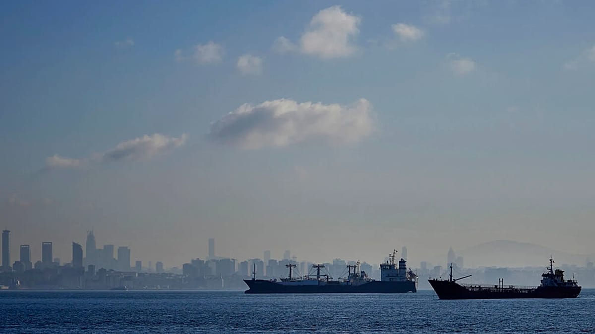 Столкновение двух судов произошло в Мраморном море: с экипажем одного нет связи.
