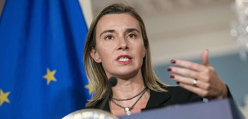 Верховный представитель Евросоюза по иностранным делам и политике безопасности Федерика Могерини.