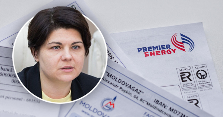 Наталья Гаврилица - Premier Energy: Обсудим возможное повышение тарифа весной. Коллаж Point.md.